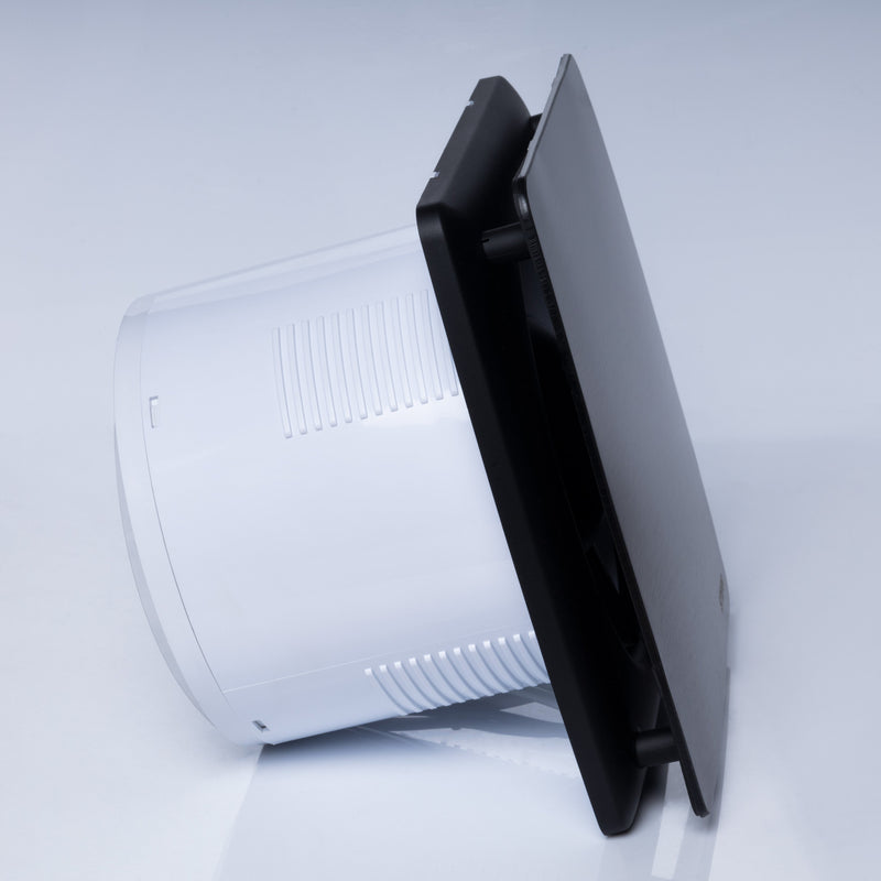 Ventilatore da bagno silenzioso nero con timer 150 mm / 6" - LFS150-QBT