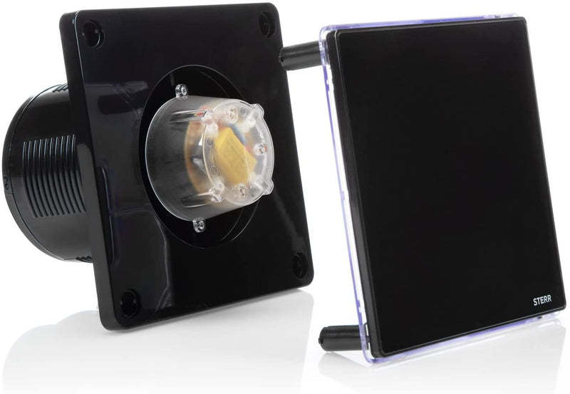Ventilatore da bagno nero con illuminazione a LED - BFS100L-B