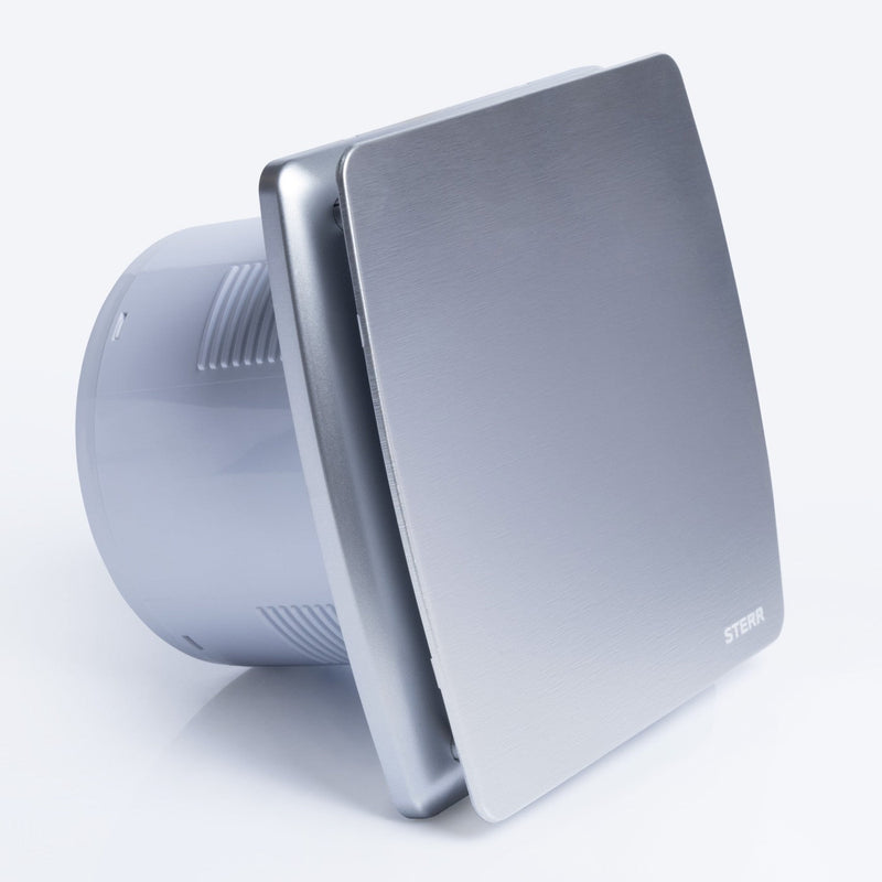 Ventilatore da bagno silenzioso argento con sensore di umidità 150 mm / 6" - LFS150-QSH
