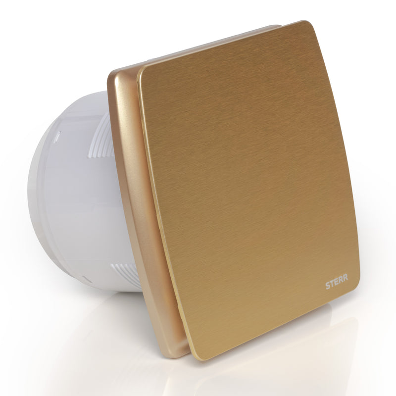Ventilatore da bagno silenzioso dorato con sensore di umidità - LFS150-QZH