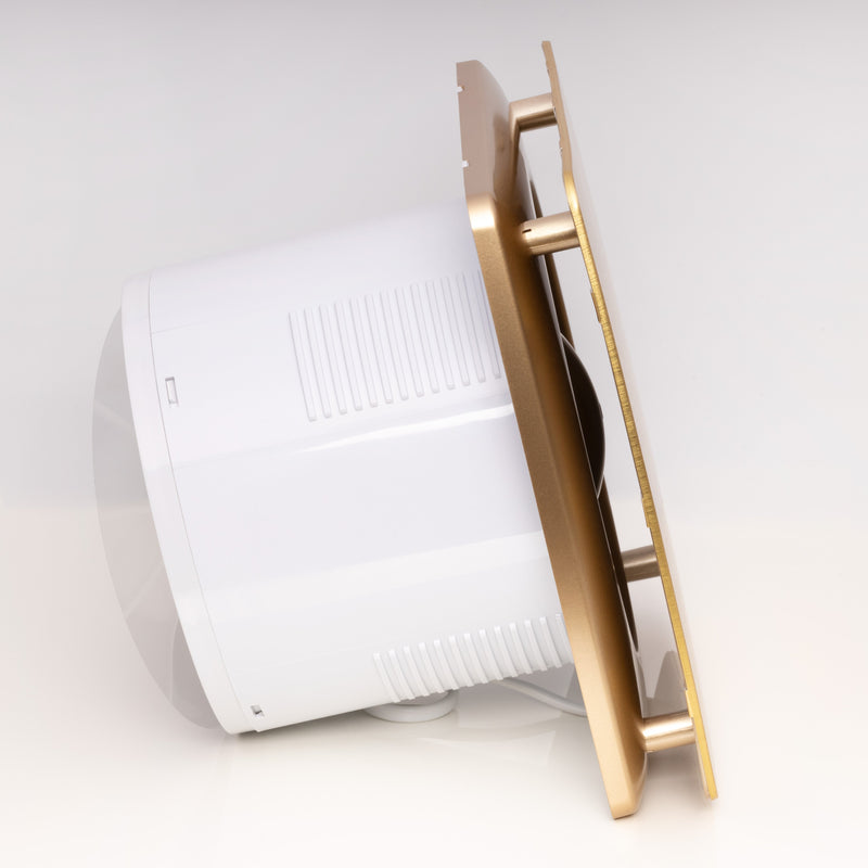 Ventilatore da bagno silenzioso dorato con sensore di umidità - LFS150-QZH