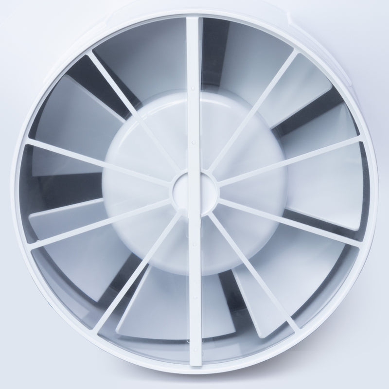 Ventilatore da bagno silenzioso argento 150mm / 6" - LFS150-QS
