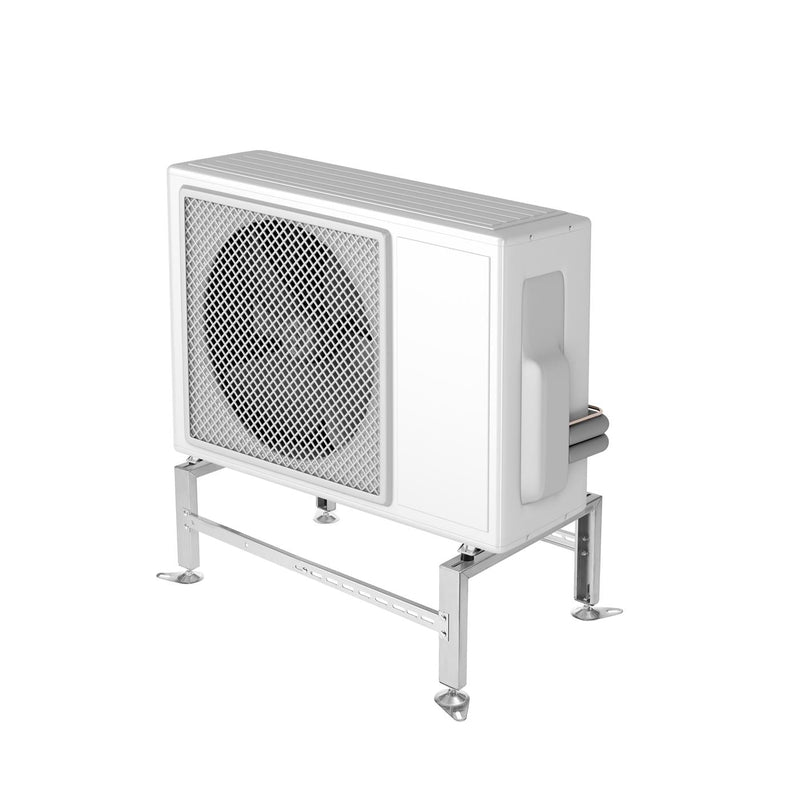 HSA500 - Supporto da pavimento per condizionatore o pompa di calore 500 kg - Acciaio inox - Accessori robusti regolabili 1040x560x300 mm