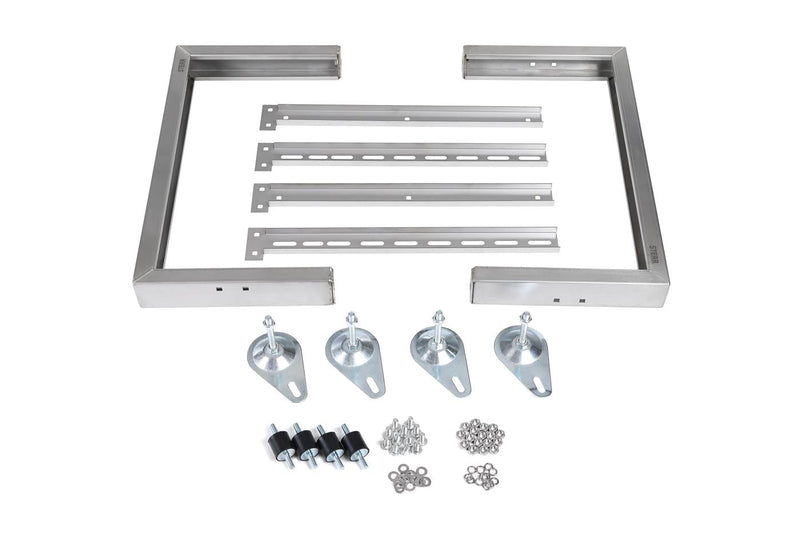 HSA500 - Supporto da pavimento per condizionatore o pompa di calore 500 kg - Acciaio inox - Accessori robusti regolabili 1040x560x300 mm