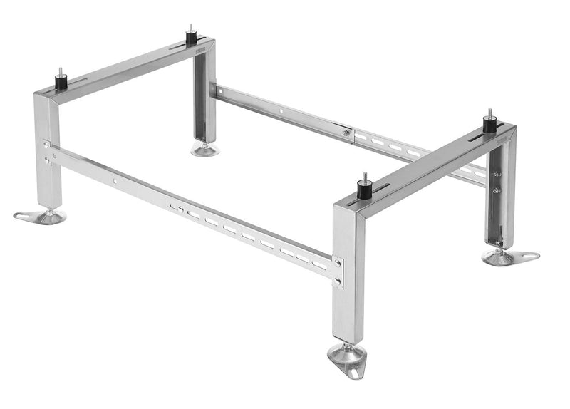 HSA500 - Supporto da pavimento per condizionatore o pompa di calore 500 kg - Acciaio inox - Accessori robusti regolabili 1040x560x300 mm