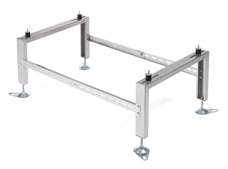 HSA500 - Supporto da pavimento per condizionatore o pompa di calore 500 kg - Acciaio inox - Accessori robusti regolabili 1040x560x300 mm