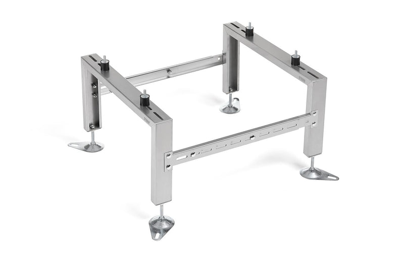 HSA500 - Supporto da pavimento per condizionatore o pompa di calore 500 kg - Acciaio inox - Accessori robusti regolabili 1040x560x300 mm