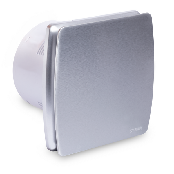 Ventilatore da bagno silenzioso argento con sensore di umidità 150 mm / 6" - LFS150-QSH