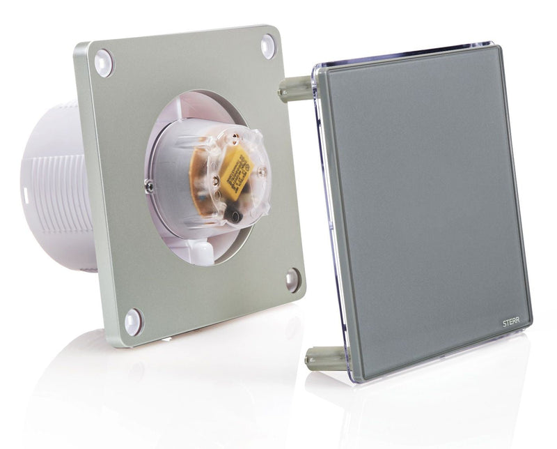 Aspiratore da bagno retroilluminato a LED grigio 100 mm / 4" - BFS100L-G